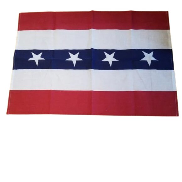 100% LINEN Primitive Americana American Flag Decorative Table Cloth Placemat USA - Picture 1 of 6